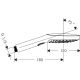 Ручной душ hansgrohe Raindance Select E 120 3jet 26520990, полированное золото
