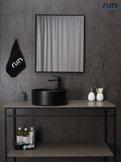 Раковина Gid Bm9011 53368 накладная черная матовая 40x40x15 Раковина Gid Bm9011 53368 накладная черная матовая 40x40x15