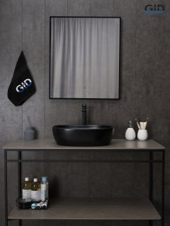 Раковина Gid Bm9026b 53370 накладная черная матовая 48x35x13.5 Раковина Gid Bm9026b 53370 накладная черная матовая 48x35x13.5