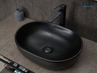 Раковина Gid Bm9026b 53370 накладная черная матовая 48x35x13.5 Раковина Gid Bm9026b 53370 накладная черная матовая 48x35x13.5
