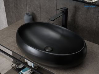 Раковина Gid Bm9030a 53371 накладная черная матовая 60x41x15 Раковина Gid Bm9030a 53371 накладная черная матовая 60x41x15