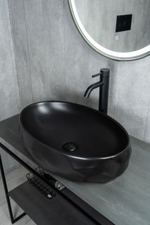 Раковина Gid Bm9030wx 53385 накладная черная матовая 60x40x15 Раковина Gid Bm9030wx 53385 накладная черная матовая 60x40x15