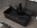 Раковина Gid Bm9092 53353 накладная черная матовая 55x31x14