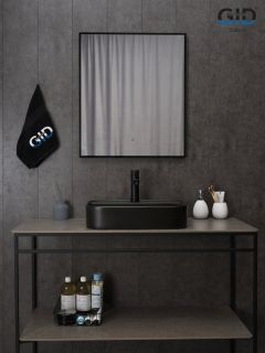 Раковина Gid Bm9550 53364 накладная черная матовая 50x40x11 Раковина Gid Bm9550 53364 накладная черная матовая 50x40x11