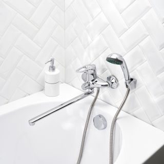 Смеситель для ванны с душем РМС SL139-006E хром Смеситель для ванны с душем РМС SL139-006E хром