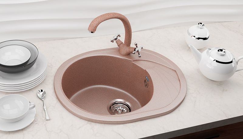 Кухонная мойка Ulgran Classic U-403-309 тёмно-серый