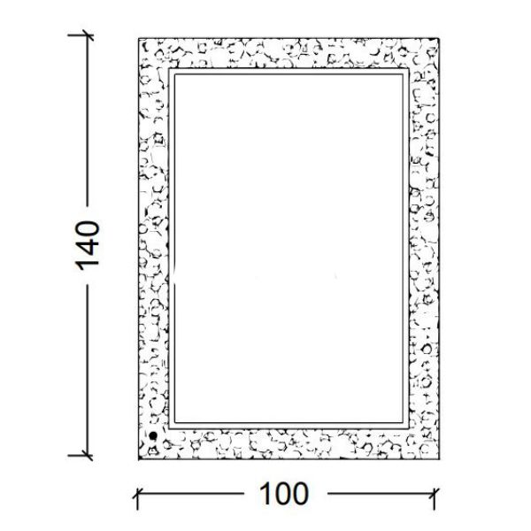 Зеркало Boheme Rose золото 539