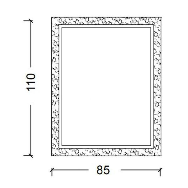 Зеркало Boheme Rose белый 549