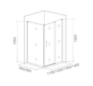 Боковая часть Good Door ANTARES SP-90-C-CH стекло прозрачное Боковая часть Good Door ANTARES SP-90-C-CH стекло прозрачное