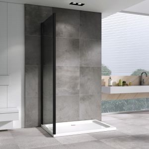 Душевая перегородка ABBER Schwarzer Diamant 100см чёрный S100B