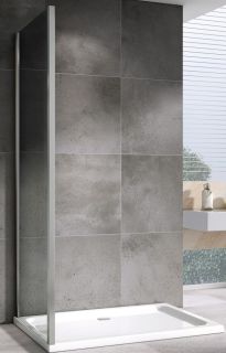 Душевая стенка ABBER Schwarzer Diamant 80см хром S80