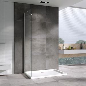 Душевая стенка ABBER Zart 80см хром S81