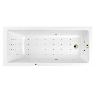 Гидромассажная ванна WHITECROSS Wave Slim 0111.160080.100.NANO.GL 160x80 см Nano золото