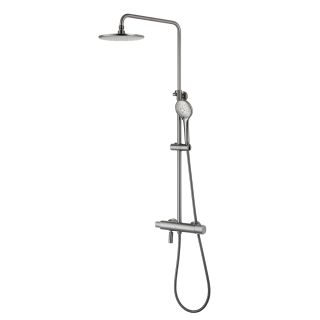 Душевая стойка Lemark Bronx LM3772GM с термостатом графит Душевая стойка Lemark Bronx LM3772GM с термостатом графит