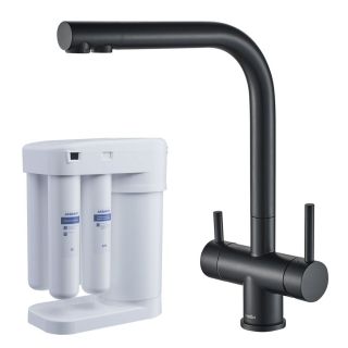Смеситель для кухни Swedbe Selene Plus K8144ВМ в комплекте с фильтром Аквафор Морион чёрный Смеситель для кухни Swedbe Selene Plus K8144ВМ в комплекте с фильтром Аквафор Морион чёрный