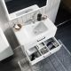 Тумба с раковиной IDDIS Brick подвесная 80см белый BRI80W0i95K