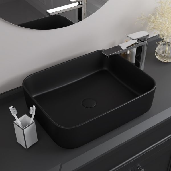 Раковина IDDIS Bridge 50см чёрный матовый BRIBM05i27 Раковина IDDIS Bridge 50см чёрный матовый BRIBM05i27