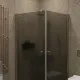 Душевой уголок на монопетле by Deonria U-90-89-6-GM-BR 90x89см бронза/графит матовый