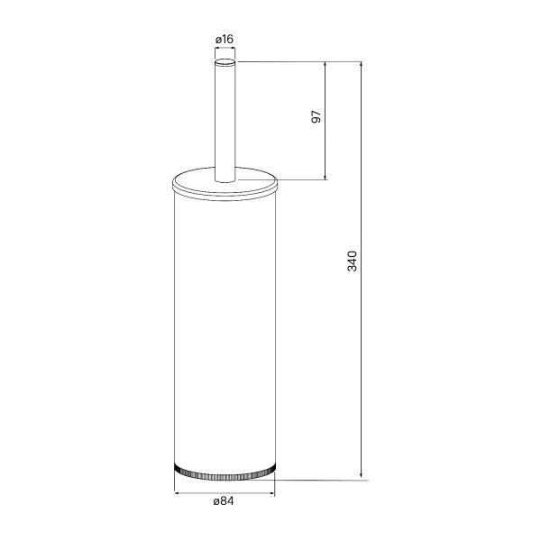 Щётка для унитаза IDDIS Optima Home напольная хром BRU01CCi47