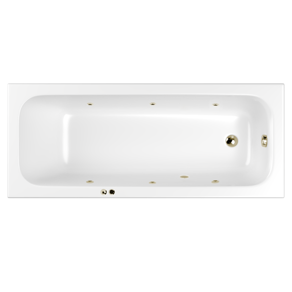 Гидромассажная ванна WHITECROSS Vibe 0105.180075.100.SOFT.BR 180x75 см Soft бронза