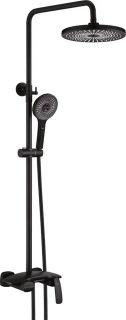 Душевая стойка Rose R1136H с каскадным изливом чёрный матовый Душевая стойка Rose R1136H с каскадным изливом чёрный матовый
