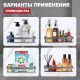 Полка для ванной комнаты Raglo R340.03.09 графит Полка для ванной комнаты Raglo R340.03.09 графит