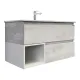 Тумба с раковиной Comforty Турин 00-00014644 90 см дуб белый Тумба с раковиной Comforty Турин 00-00014644 90 см дуб белый