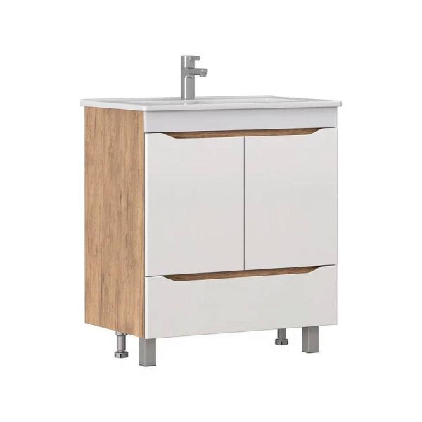 Тумба под раковину напольная Vigo Grani tn.GRI.OSK.75.2D.1Y 75 см дуб золотой