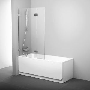 Шторка на ванну Ravak Briliant BVS2-100 L 7ULA0A00Z1 Transparent профиль хром левый
