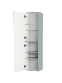 Шкаф подвесной Cezares Эко (Eco) ECO-CER-N-1500-2A-SC-GAO-P 40 см серо-голубой матовый