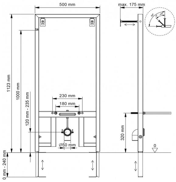 Инсталляция для биде Berges Novum 049212