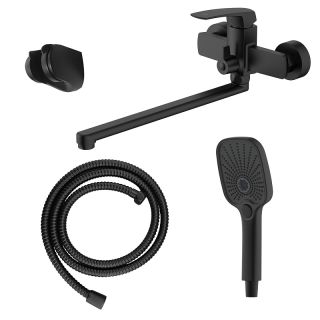 Смеситель для ванны Azario Conda AZ-K1711B чёрный матовый