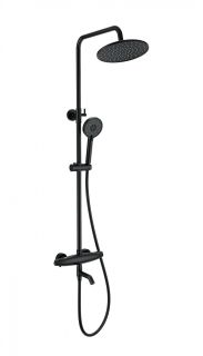 Душевая стойка Wonzon & Woghand Capsule WW-B3031-A3-MB с термостатом чёрный матовый Душевая стойка Wonzon & Woghand Capsule WW-B3031-A3-MB с термостатом чёрный матовый