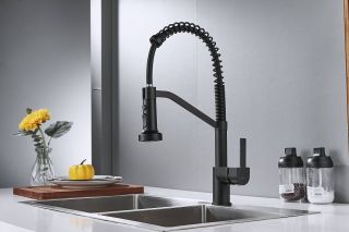 Смеситель для кухни Shevanik S963H чёрный Смеситель для кухни Shevanik S963H чёрный