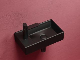 Раковина подвесная Ceramicanova Элемент (Element) CN6051RMB 40 см чёрный матовый