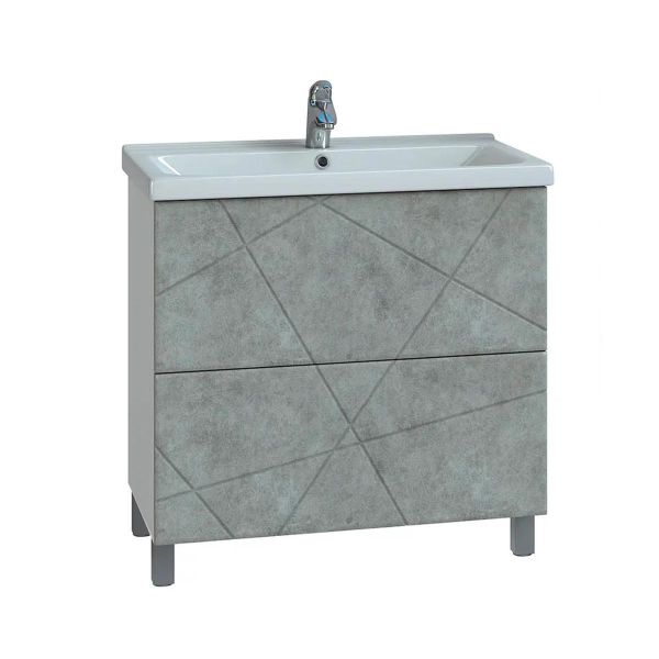 Тумба под раковину напольная Vigo Geometry 025 80 см бетон