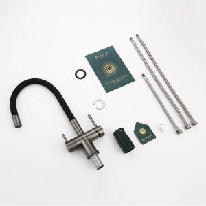 Смеситель для кухни Splenka S70.64.09 с подключением фильтра графит