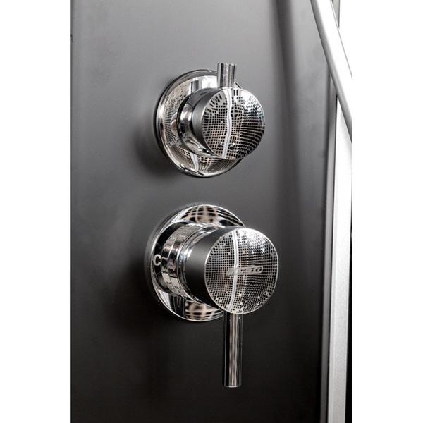 Душевая кабина Deto L 810 N без крыши BLACK 100х100х200 см