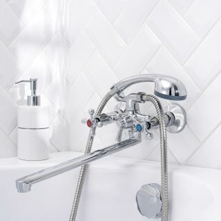 Смеситель для ванны с душем РМС SL71-143P хром Смеситель для ванны с душем РМС SL71-143P хром