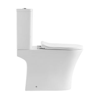 Унитаз-компакт Orange C01-050W безободковый с сиденьем-микролифт белый