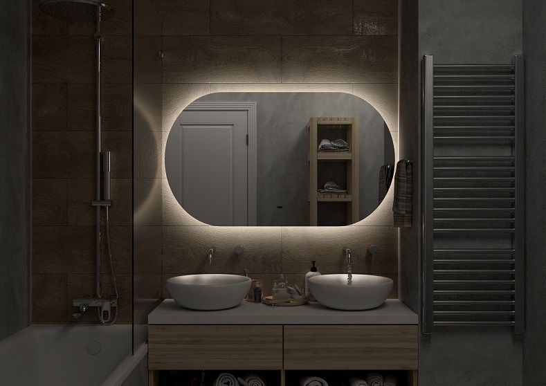 Зеркало с холодной подсветкой Art&Max Torino 120x70см AM-Tor-1200-700-DS-F Зеркало с холодной подсветкой Art&Max Torino 120x70см AM-Tor-1200-700-DS-F