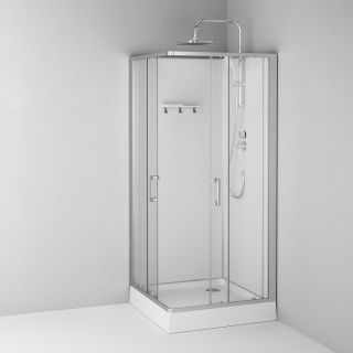 Душевая кабина Am.Pm Above W9XC-403-9090MT 90x90 см профиль хром матовый стекло прозрачное