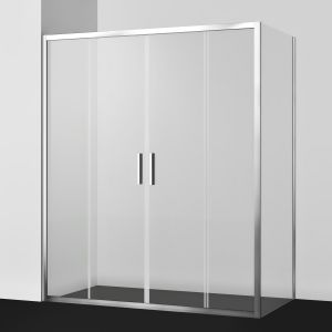Душевой уголок Wasserkraft Lippe 45S 45S54 170х90 см хром