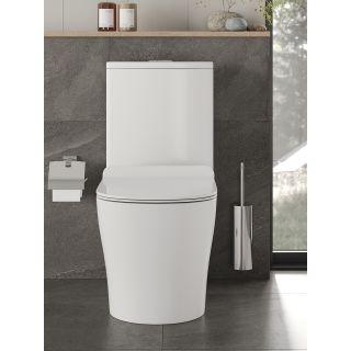 Унитаз-компакт Orange C07-050W безободковый с сиденьем-микролифт белый