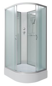 Душевая кабина Niagara NG-33194-14LBK 110x90см серебро/матовое