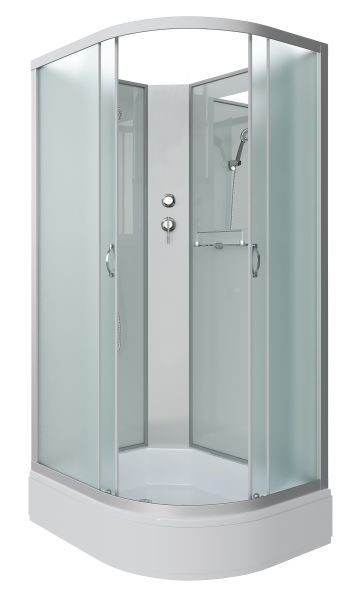 Душевая кабина Niagara NG-33194-14LBK 110x90см серебро/матовое