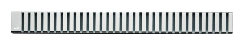 Решетка для душевого лотка AlcaPlast дизайн LINE 30см хром глянцевый LINE-300L