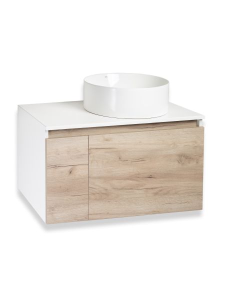 Тумба под раковину Runo крафт дуб Бари 80 (00-00001375)