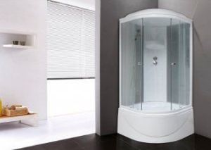 Душевая кабина Royal Bath BK стекло матовое/прозрачное 100x100см RB100BK4-MT