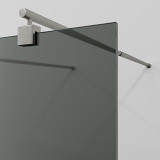 Душевая перегородка WasserKRAFT Vechte 60W40BN-TG 120 см профиль никель стекло тонированное